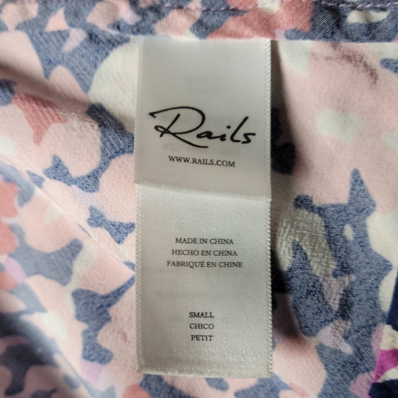 Rails Constance Purple Gardenia Resort Vacation Spring Floral Dress Size Medium - Picture 15 of 15